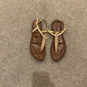 Sam Edelman Gold Gigi Thong Sandal